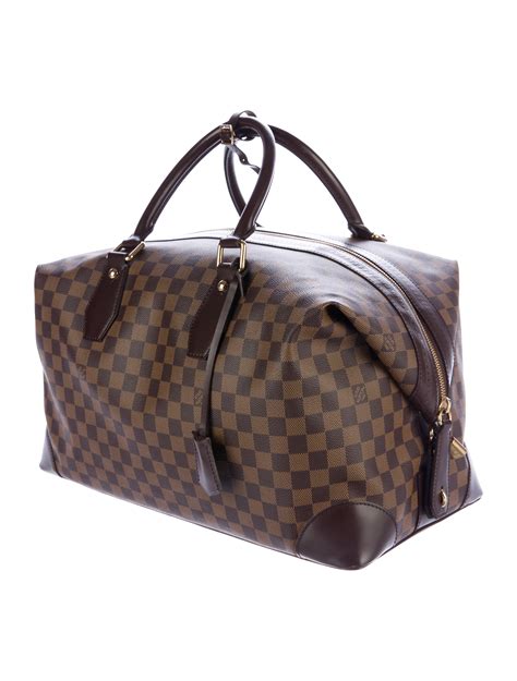 louis vuitton black damier duffle bag|authentic louis vuitton duffle bag.